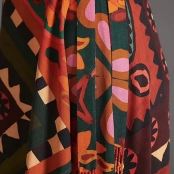 FARM RIO ANTHROPOLOGIE WRAP DRESS PETITE SIZE XS NWT - Picture 2 of 8